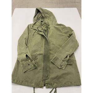MELROSE AND MARKET Jacket Womens XSmall Mid Length Zip Front Hooded Green